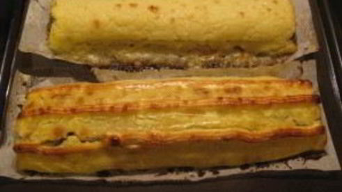 картофельный рулет с овощами