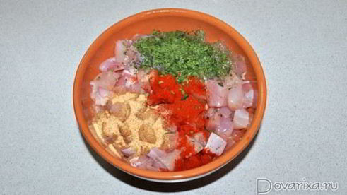 куриный рулет мраморный