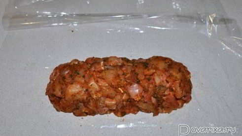 куриный рулет мраморный