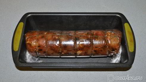 куриный рулет мраморный