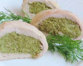 Куриный рулет с брокколи