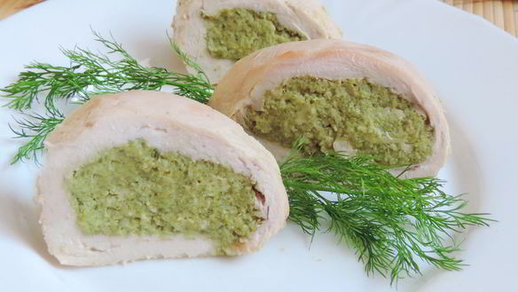 Рецепт Куриного рулета с брокколи