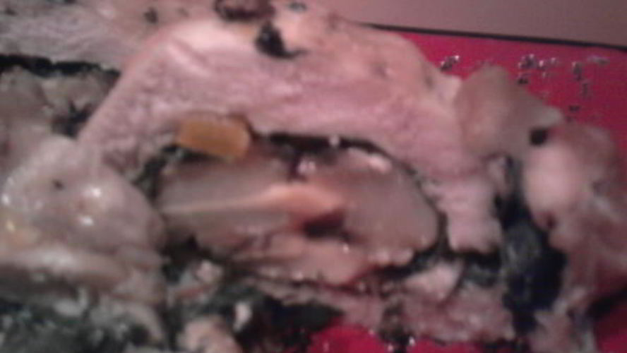 Рецепт куриного рулета с грушами