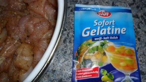 куриный рулет с желатином