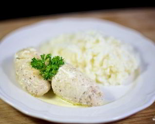 Куриные рулетики с апельсином