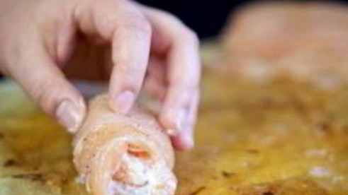 куриные рулетики с апельсином