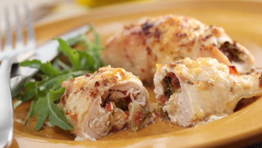 Рецепт куриных рулетов с беконом