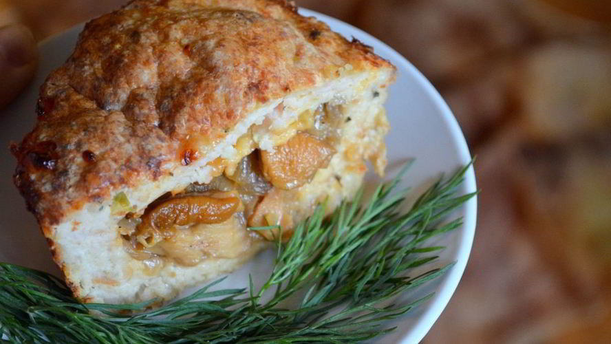 Рецепт мясного рулета с белыми грибами