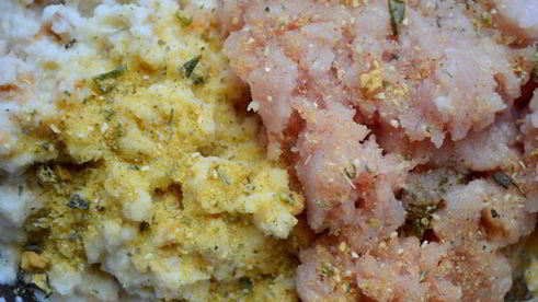 мясной рулет с белыми грибами