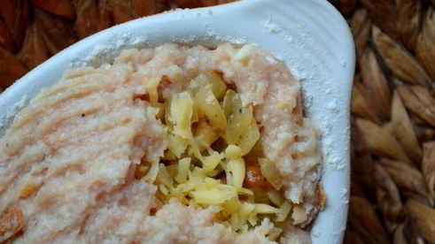 мясной рулет с белыми грибами