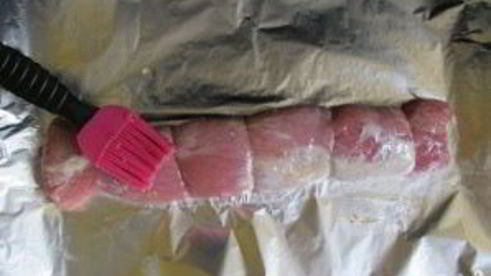 мясной рулет с курагой