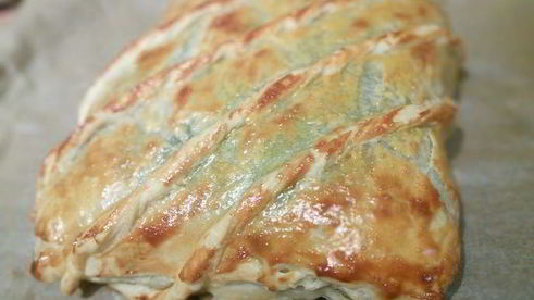 разноцветный рулет из лососевой форели