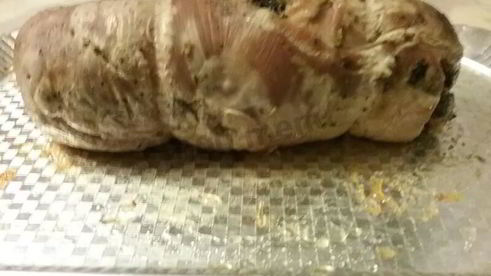 рулет из бедра индейки с черносливом и курагой