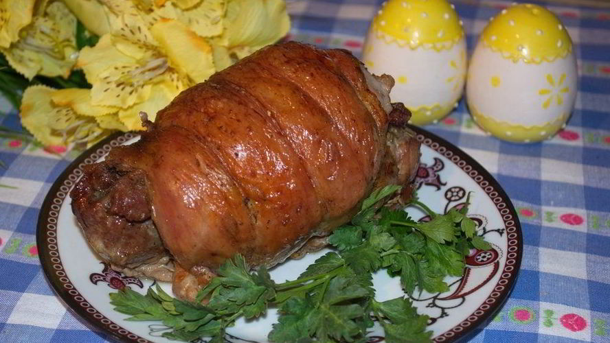 Рецепт рулета из индейки с изюмом