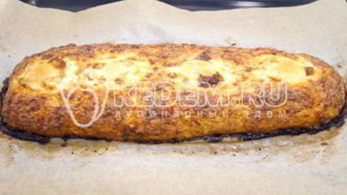 рулет из курицы с овощами и яйцами