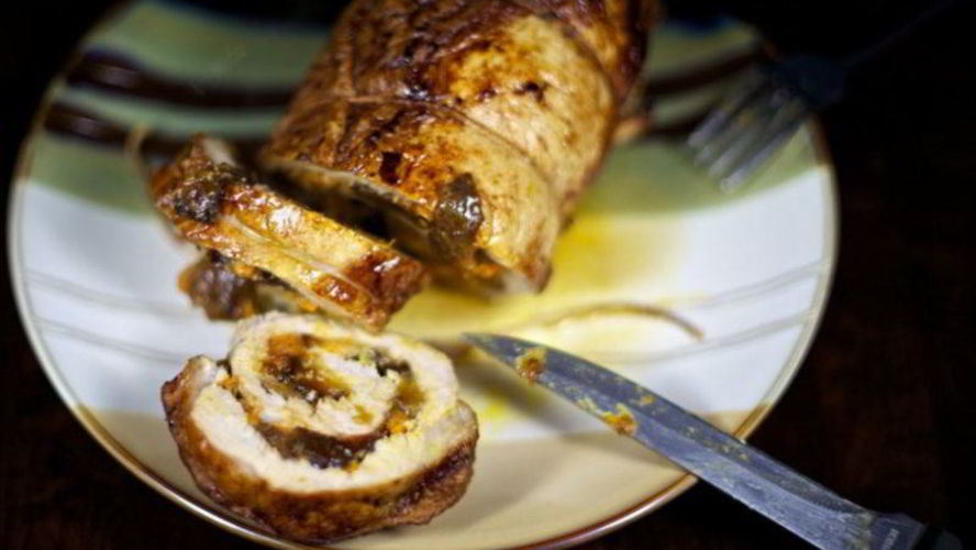 Рецепт рулета из свинины с овощами