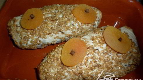 рулетики из индейки с хурмой