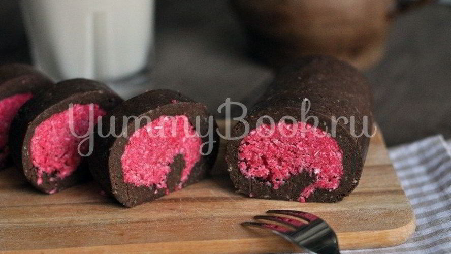 Рецепт шоколадна-кокосового рулет без выпечки