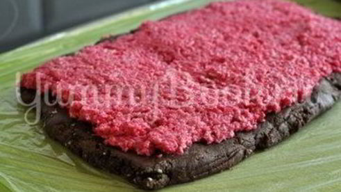 шоколадно-кокосовый рулет без выпечки