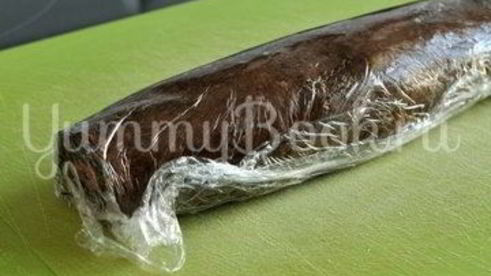 шоколадно-кокосовый рулет без выпечки