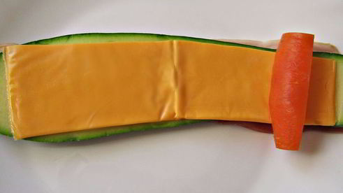 закусочные рулетики из кабачков