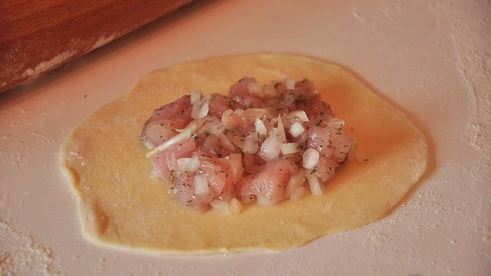 самса с курицей