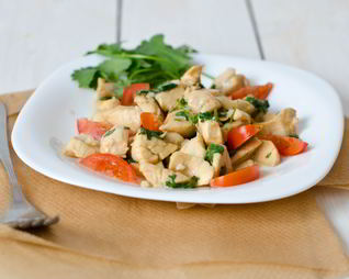 Севиче из гребешков с овощами