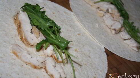 домашняя шаурма с курицей