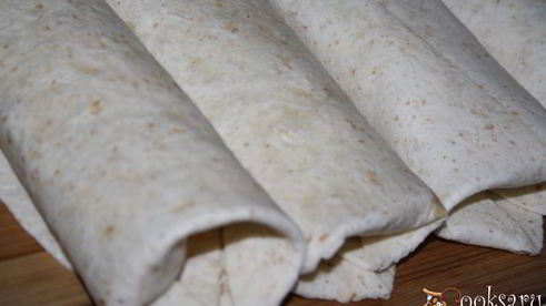 домашняя шаурма с курицей