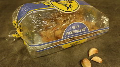 сухарики с чесноком