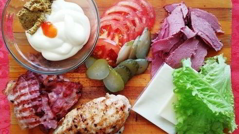 клаб-сэндвичи с хлебом из булгура