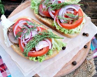 Открытый сэндвич