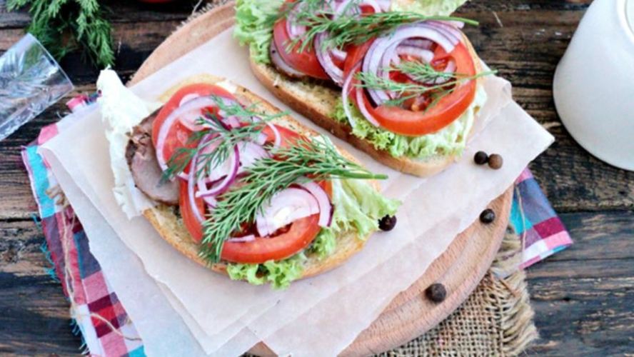 Рецепт открытого сэндвича