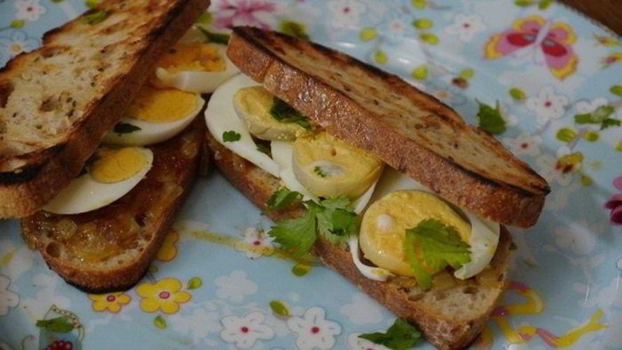 Рецепт сэндвича по-индийски