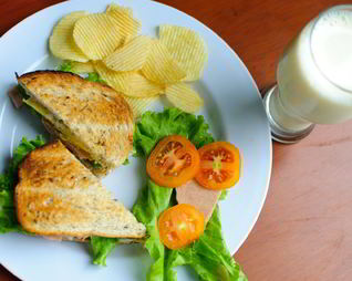 Сэндвич с колбасой