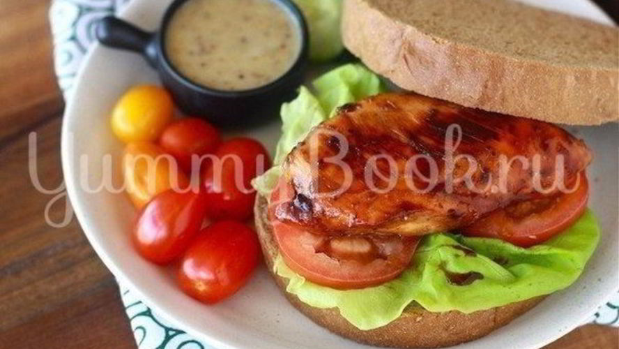 Рецепт сэндвича с куриной грудкой в меду