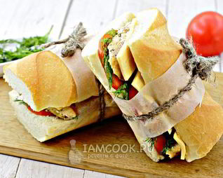 Сэндвич с курицей