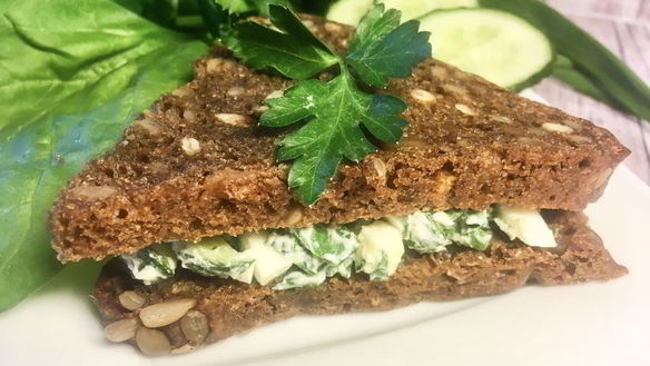 Рецепт Сэндвича с зеленым салатом