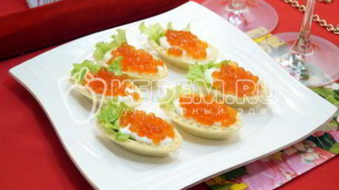 тарталетки с икрой