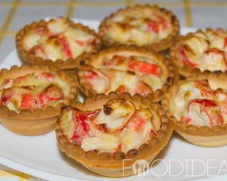 Тарталетки с крабовой начинкой