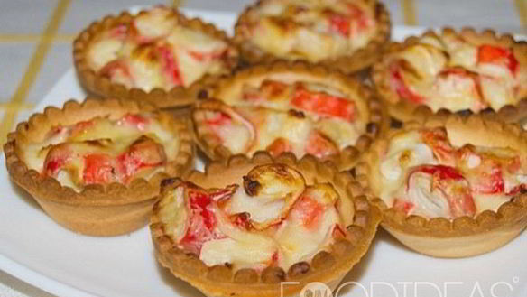 Рецепт Тарталеток с крабовой начинкой