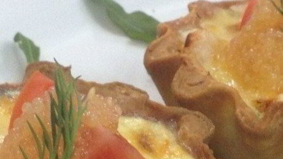 Рецепт Тарталеток с морепродуктами и щучьей икрой