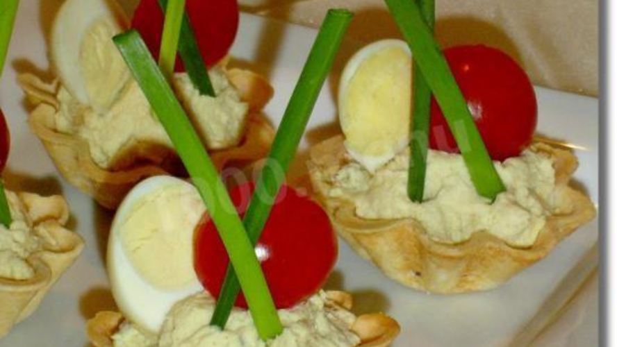 Рецепт тарталеток с начинкой