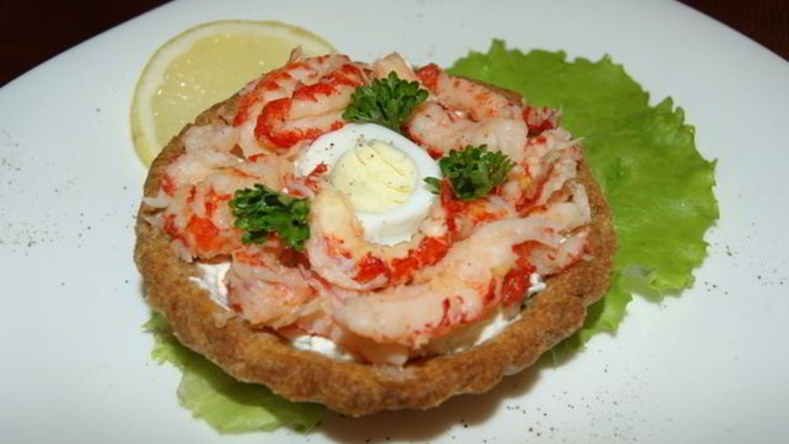 Рецепт тарталеток с раковыми шейками