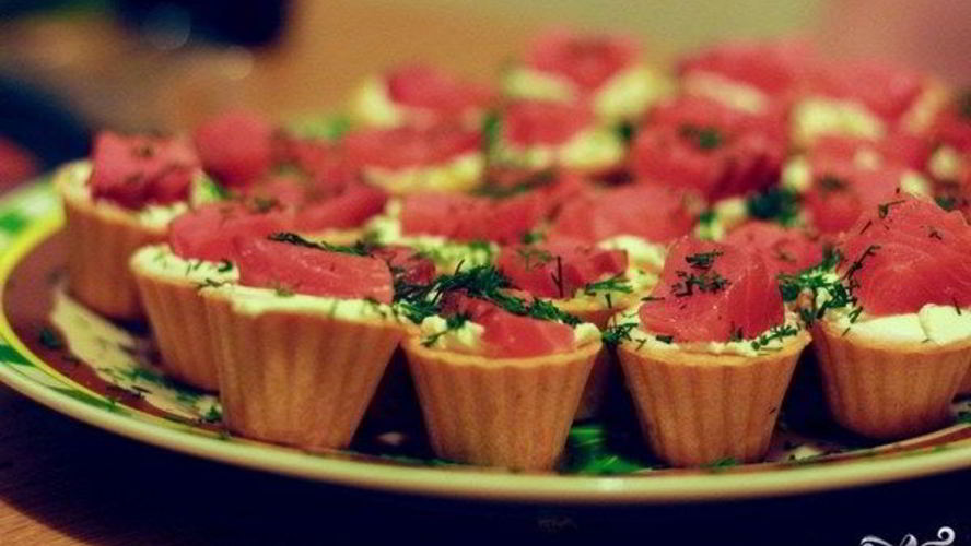 Рецепт тарталеток с рыбной начинкой