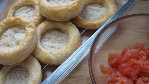 тарталетки с рыбным муссом