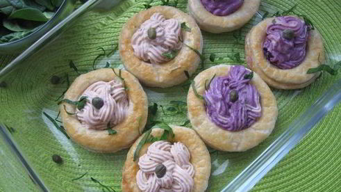 тарталетки с рыбным муссом