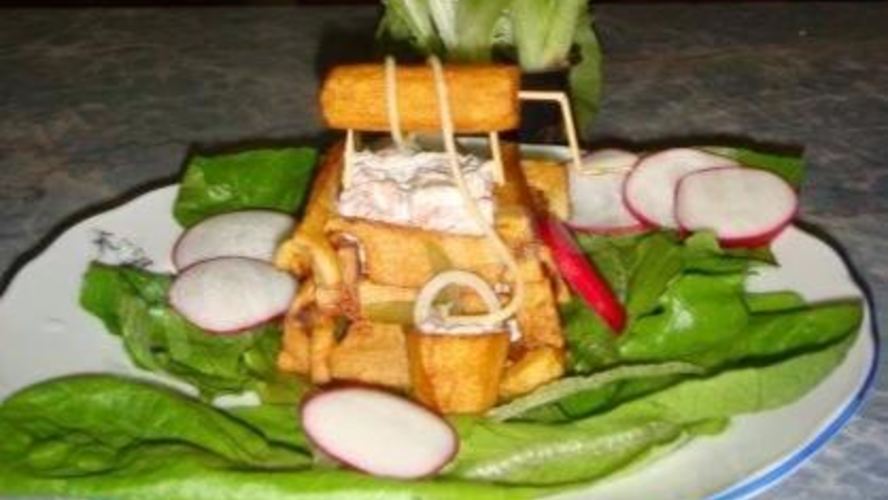 Рецепт тарталеток с семгой картофельный колодец