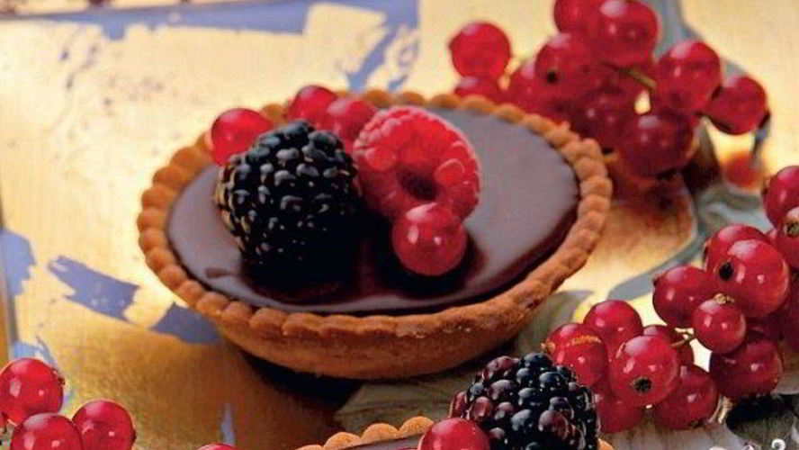 Рецепт тарталеток с шоколадным ганашем