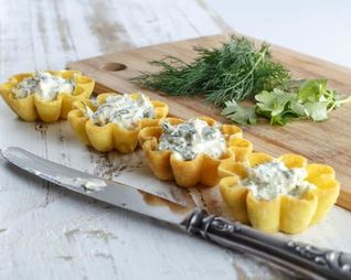 Тарталетки с творогом